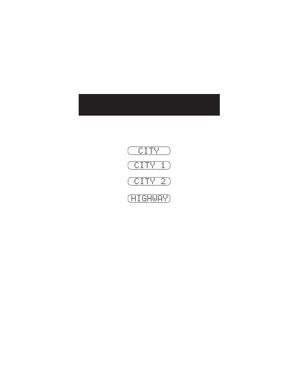 City city 1 city 2 highway | Whistler 1675 User Manual | Page 15 / 36