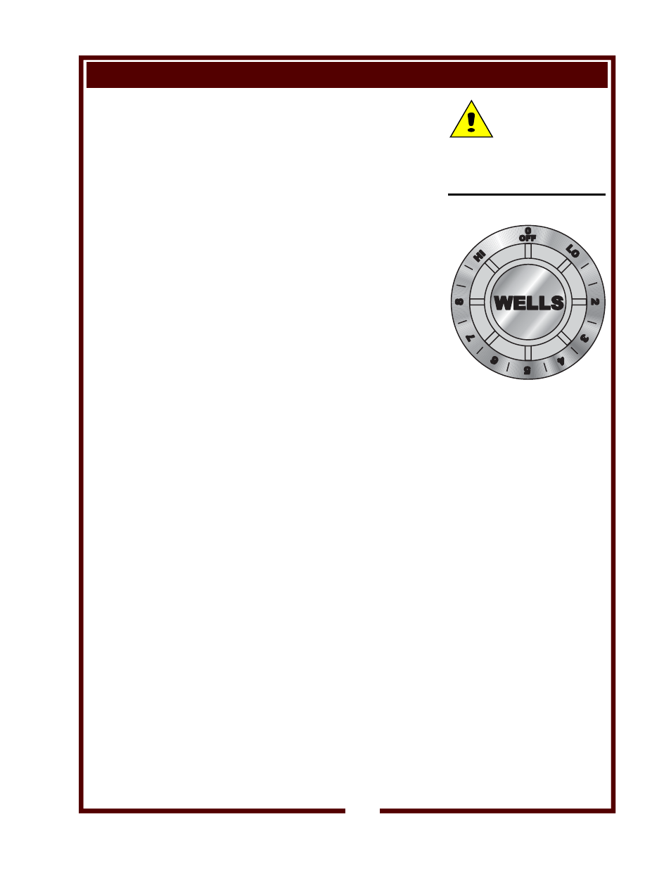 Operation, Fig 2. temperat ure cont rol, Caution | Wells Couter Top Electric Hotplates H-65 User Manual | Page 7 / 12