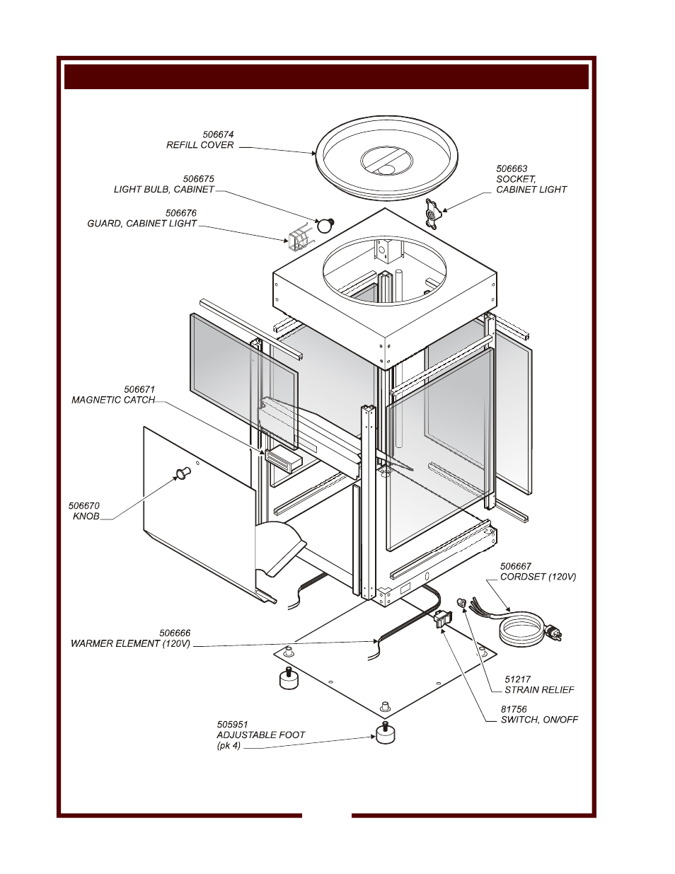 Exploded view | Wells WNA-1 User Manual | Page 10 / 12