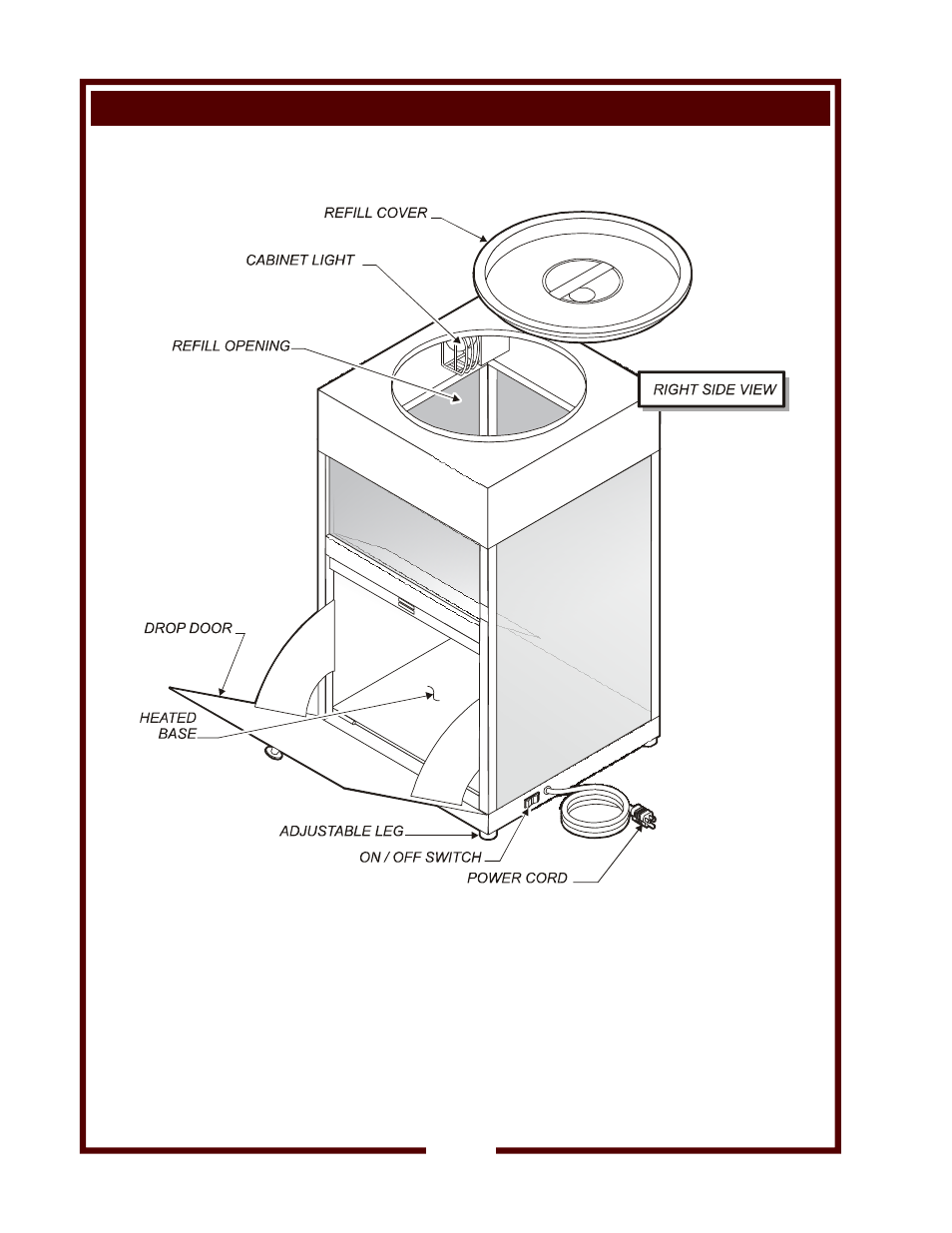 Features & operating controls, 2wna-1 nacho holding cabinet | Wells WNA-1 User Manual | Page 4 / 12