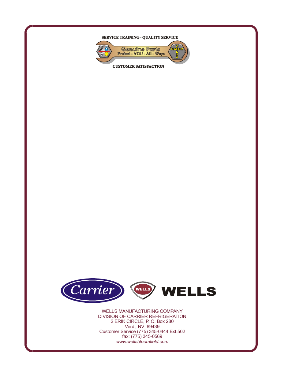 Wells F-49 User Manual | Page 14 / 14