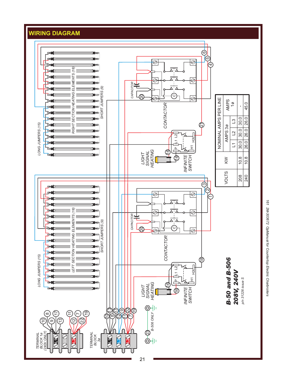 Wiring diagram | Wells B-50 User Manual | Page 23 / 28