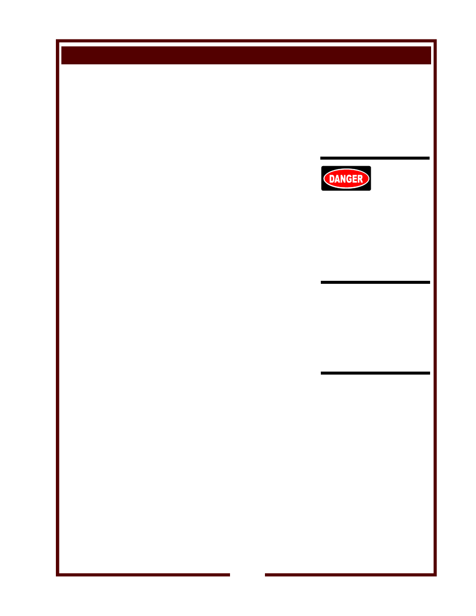 Maintenance schedules, Danger | Wells CONVECTION OVEN and 4 HOTPLATE COOKTOP with UNIVERSAL HOOD WVOC-4HS User Manual | Page 27 / 34