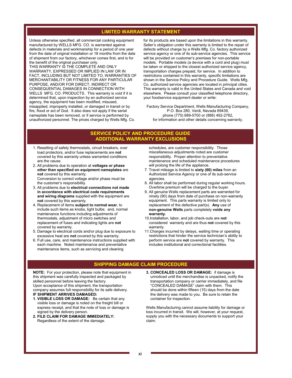 Wells HC-1006 User Manual | Page 2 / 12