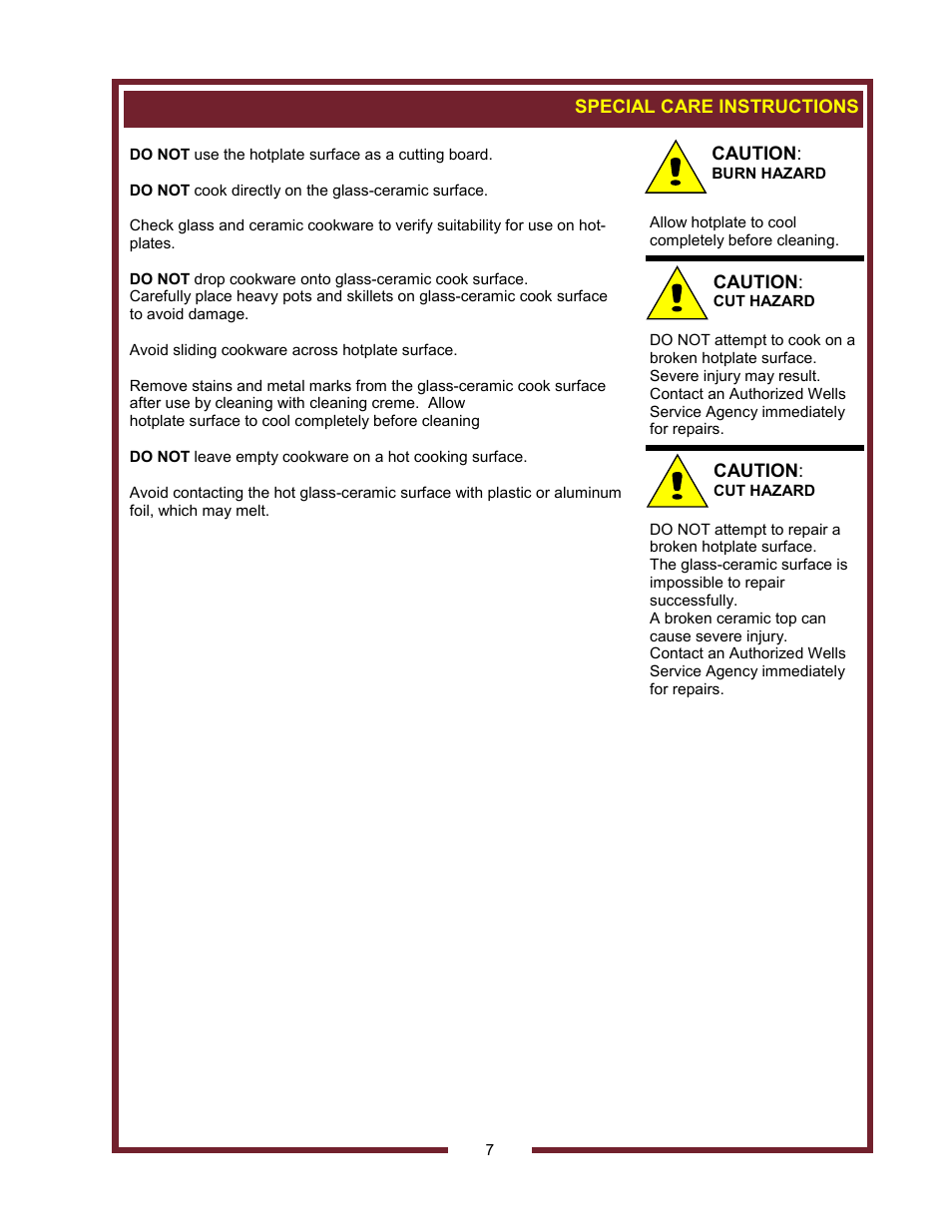 Wells HC-1006 User Manual | Page 9 / 12