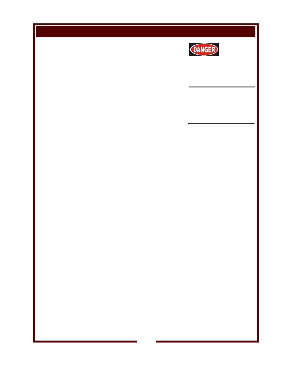 Danger | Wells COUNTER TOP GAS HOTPLATE H-2412G User Manual | Page 7 / 16
