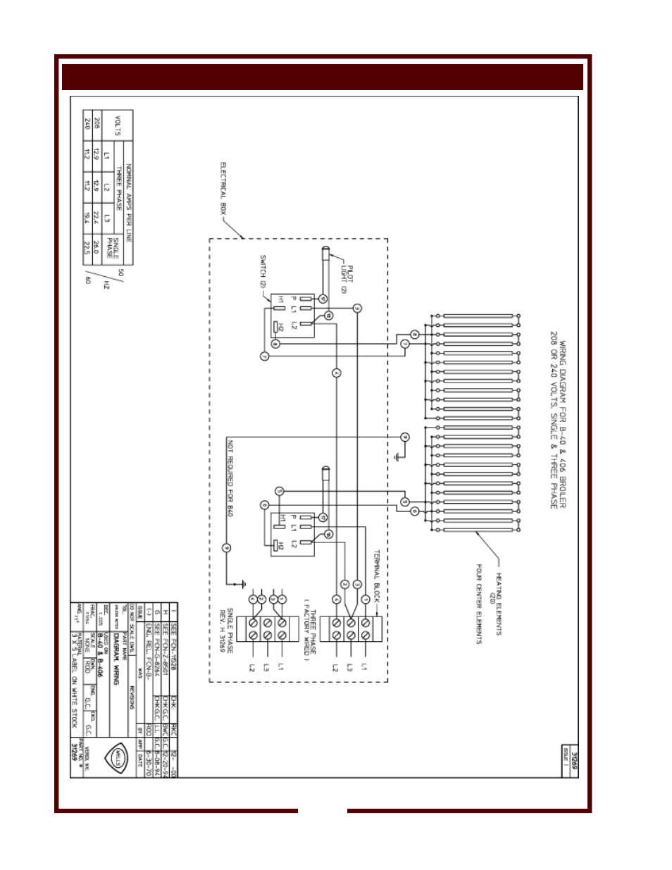 Wiring diagram: b506 | Wells B446 User Manual | Page 22 / 24