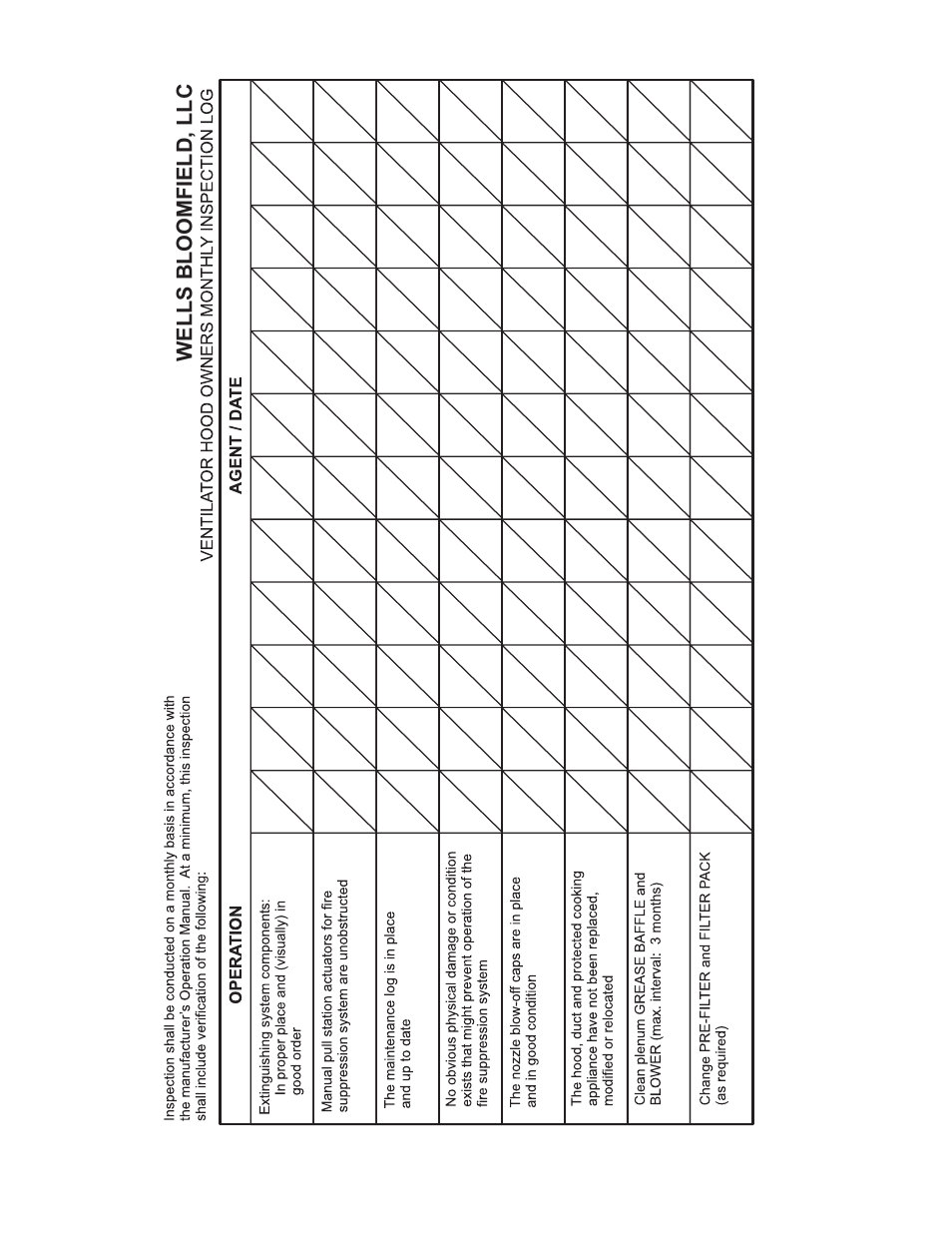 Wells bloomfield, llc | Wells WV-4HS User Manual | Page 24 / 30