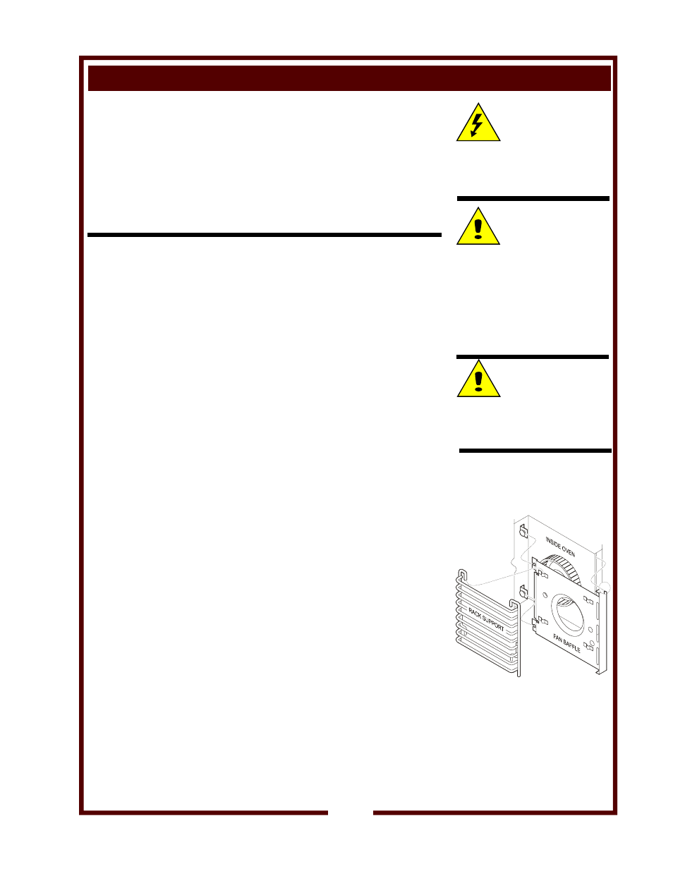 Cleaning instructions, Caution | Wells OC-1 User Manual | Page 13 / 18