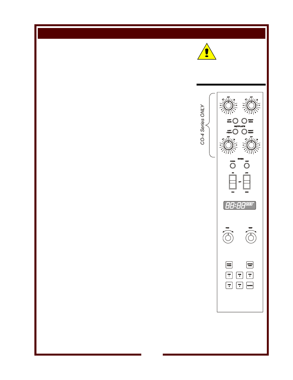 Features & operating controls (continued), Caution | Wells OC-1 User Manual | Page 5 / 18