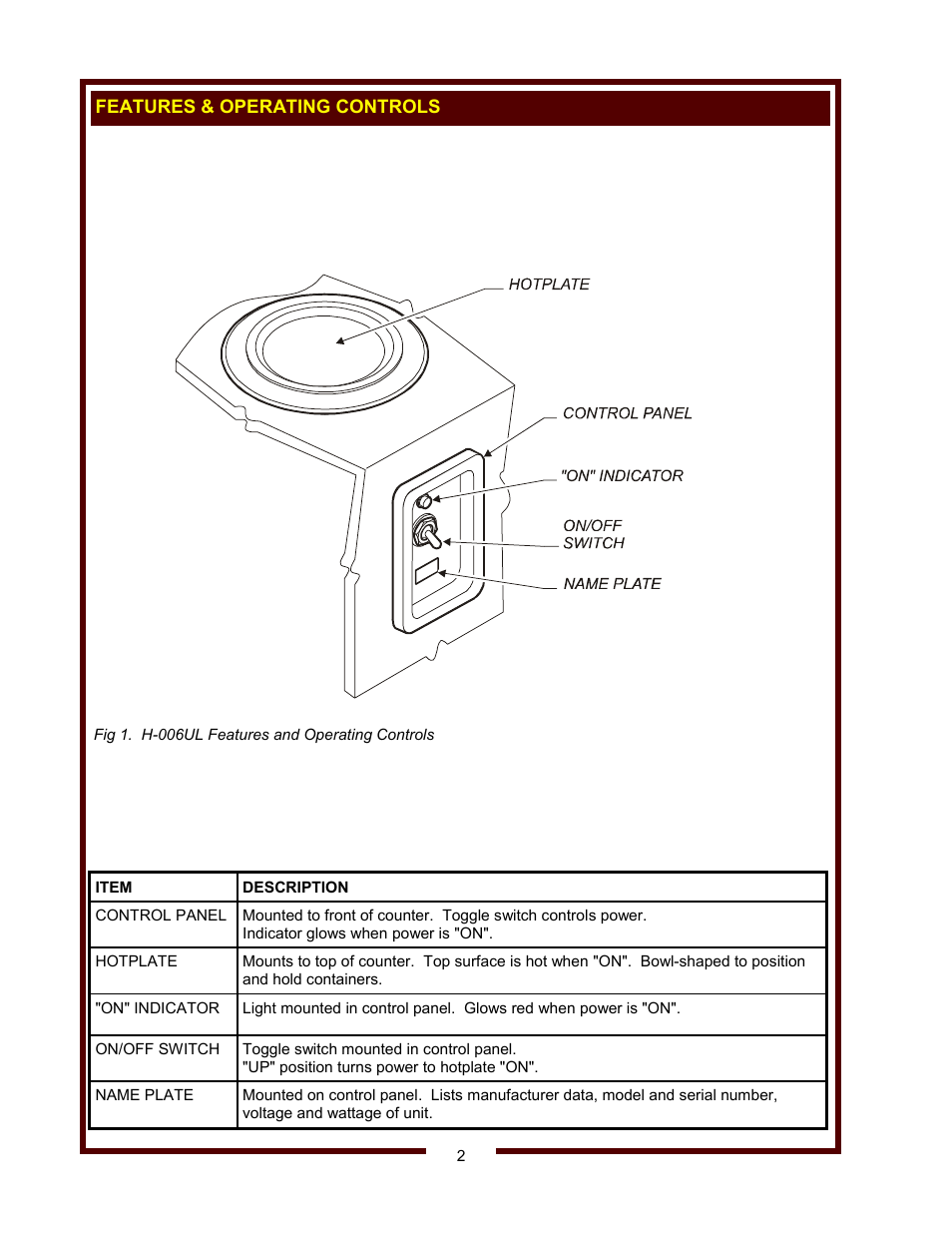 Wells H-006UL User Manual | Page 4 / 10