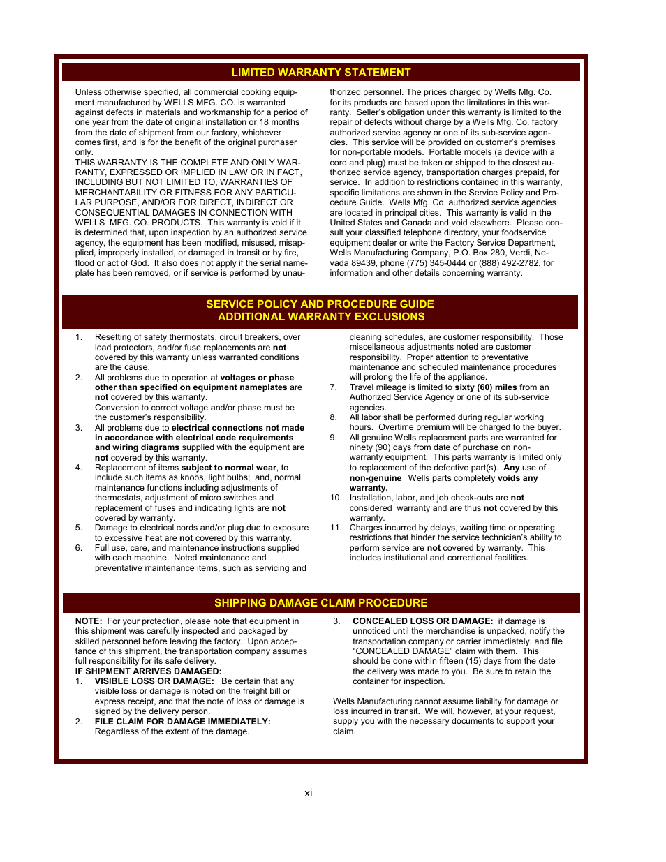 Wells T-4C User Manual | Page 2 / 12