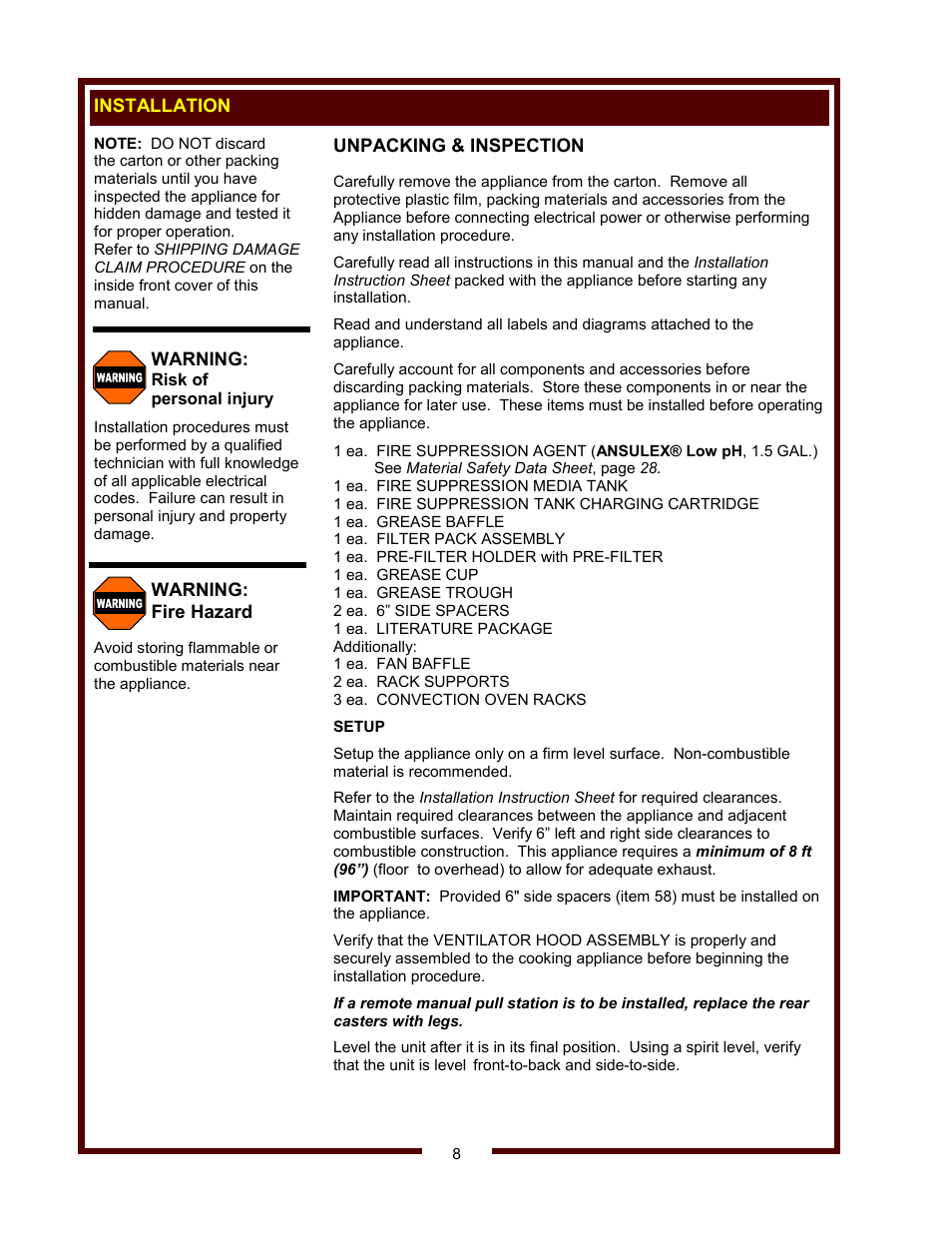 Wells WVOC-4HS User Manual | Page 10 / 34