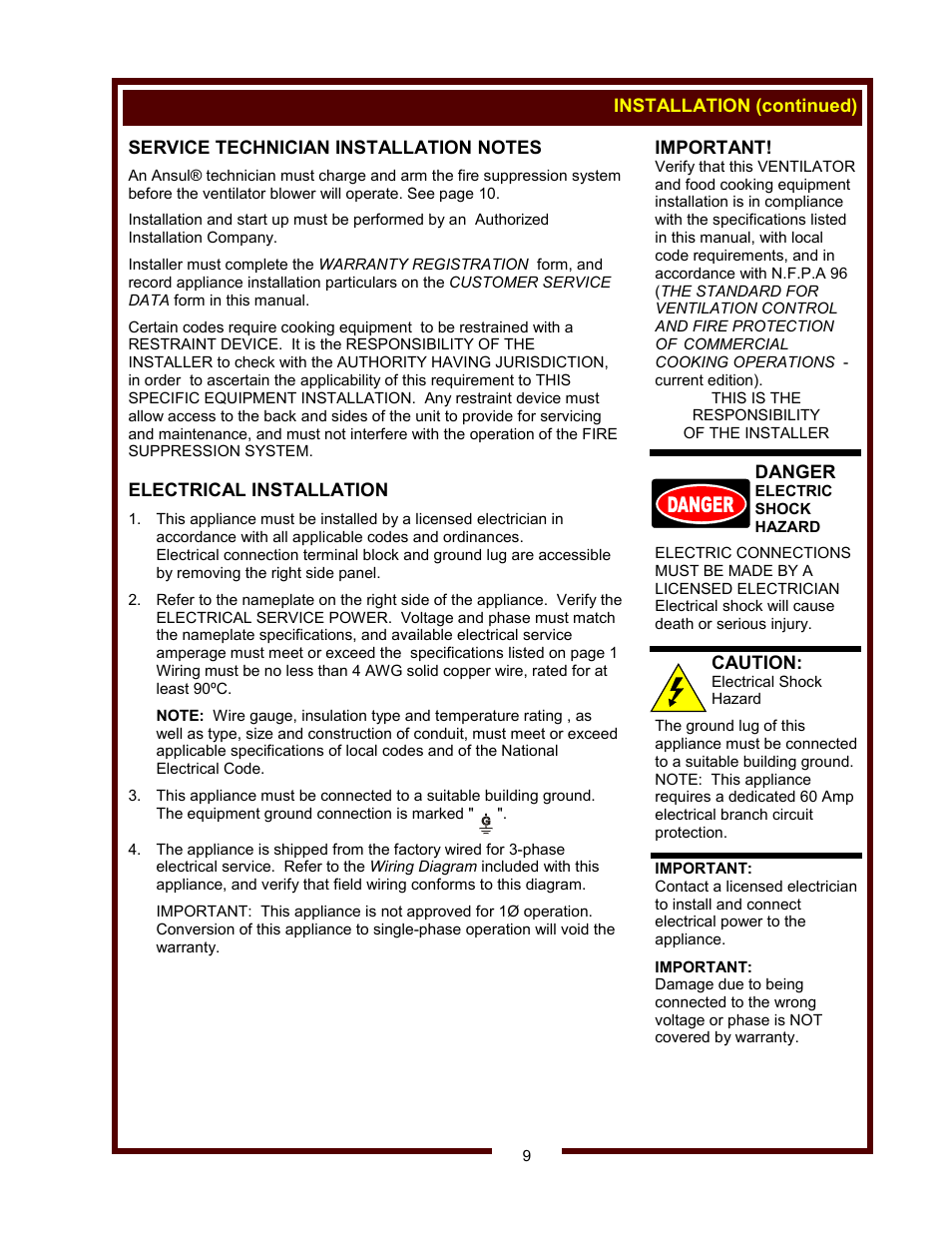 Wells WVOC-4HS User Manual | Page 11 / 34