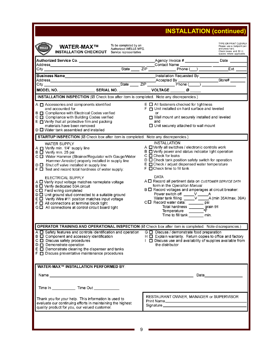 Wells WM-TR User Manual | Page 11 / 20