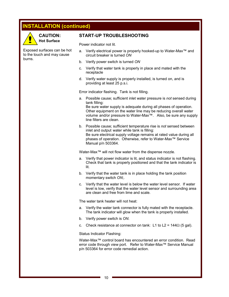 Installation (continued) | Wells WM-TR User Manual | Page 12 / 20