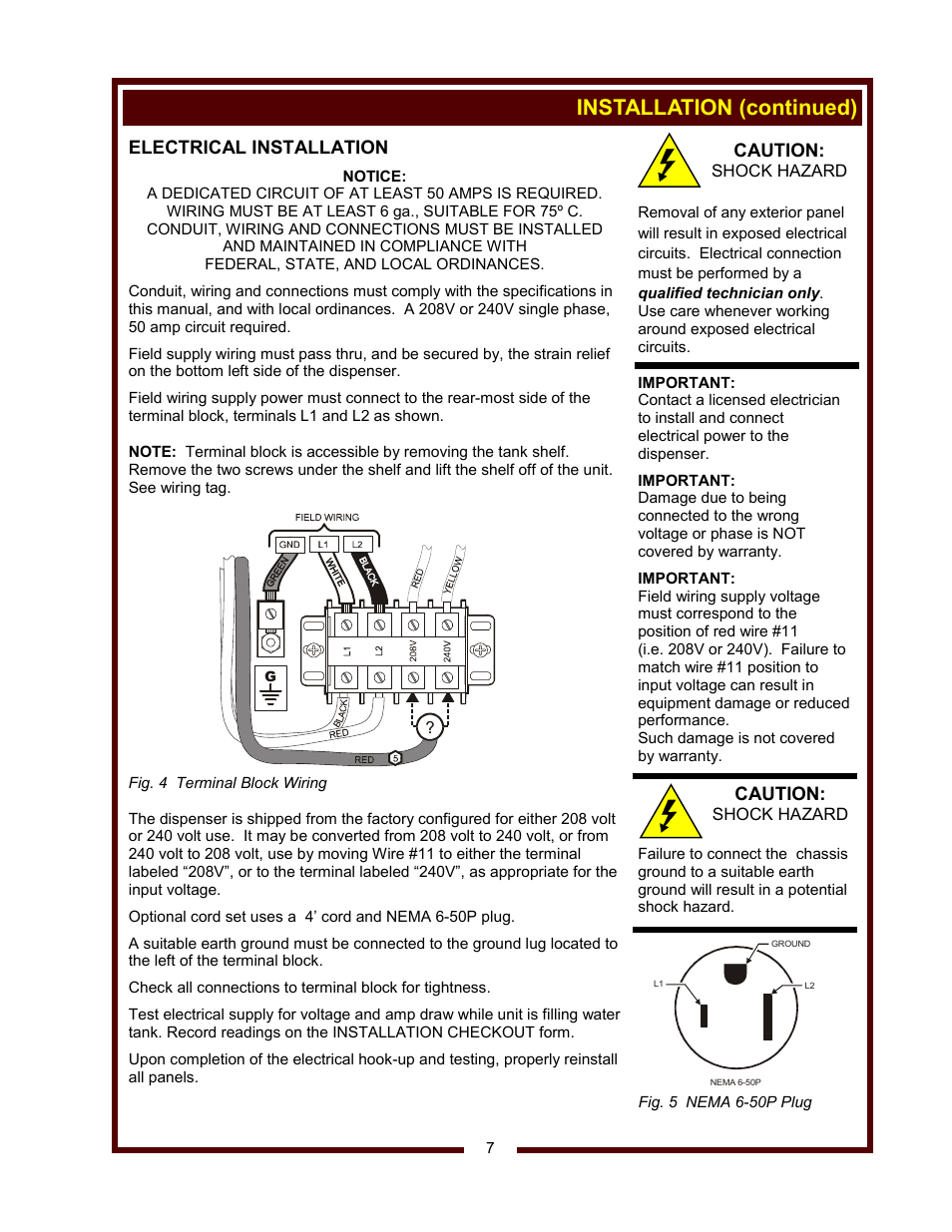 Installation (continued) | Wells WM-TR User Manual | Page 9 / 20
