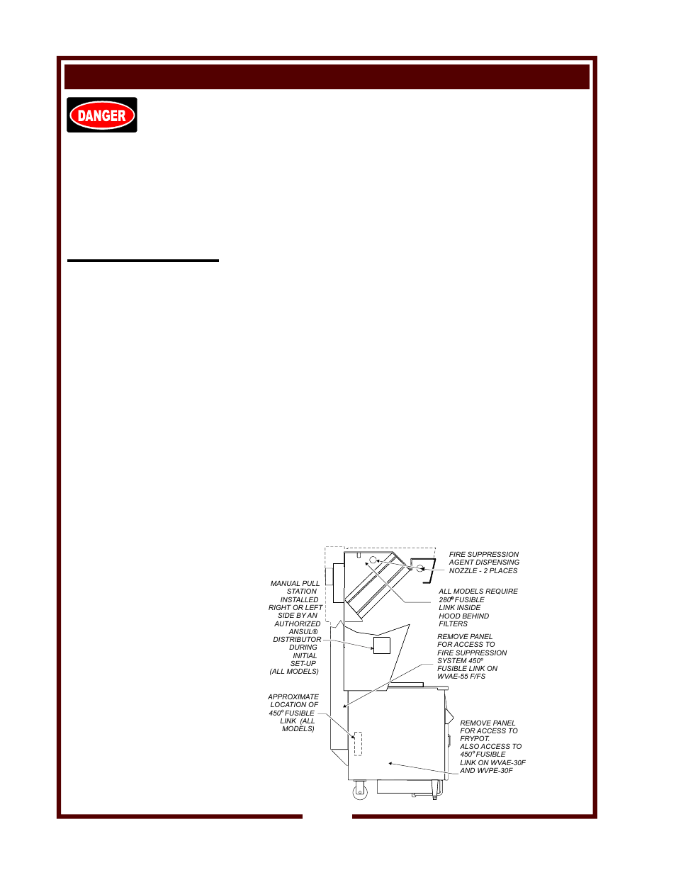 Danger, Installation (continued) | Wells WVAE-30F User Manual | Page 10 / 22