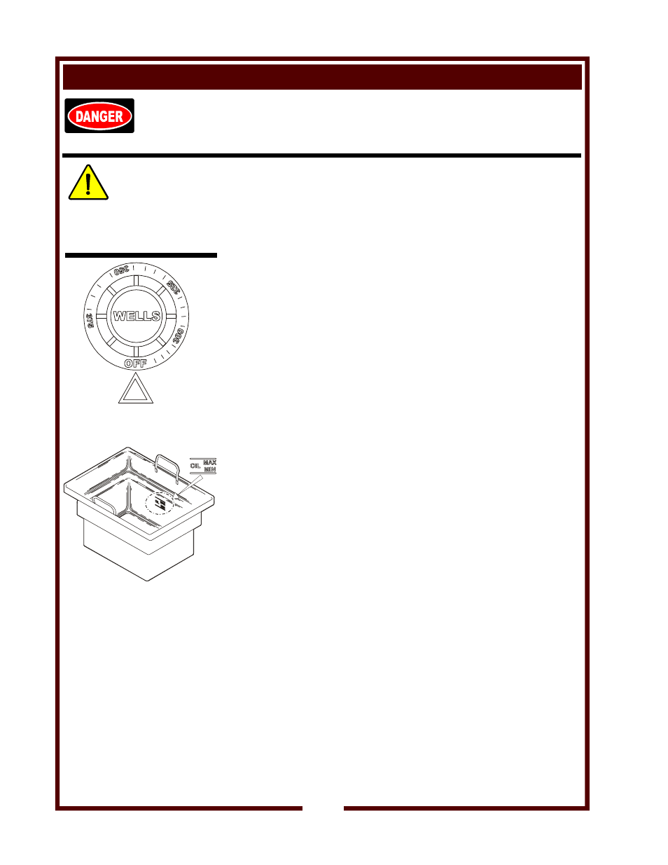 Operation, Danger, Caution | Wells F-14 User Manual | Page 8 / 14