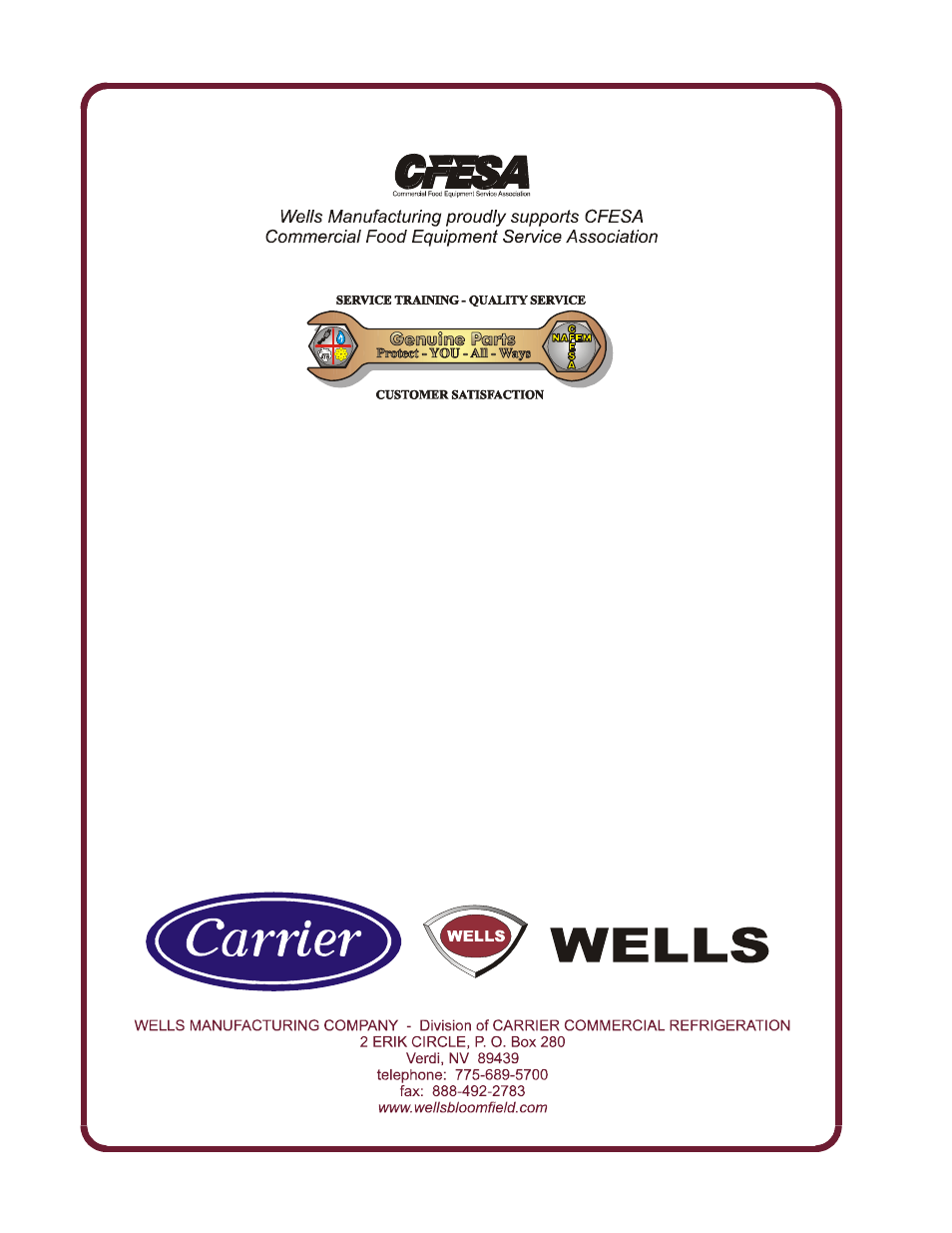 Wells WM-TR II User Manual | Page 18 / 18