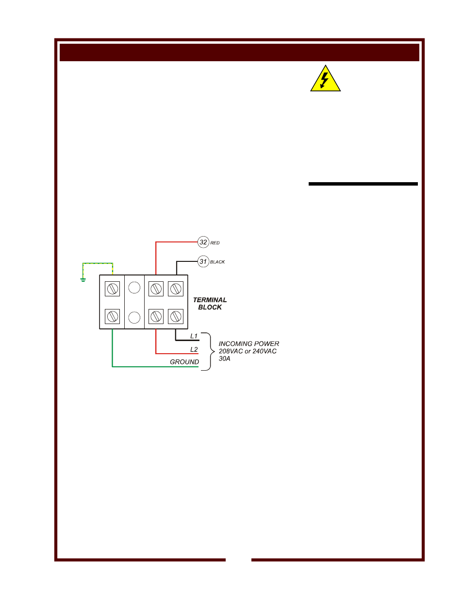 Installation (continued), Electrical installation, Caution | Wells WM-TR II User Manual | Page 9 / 18