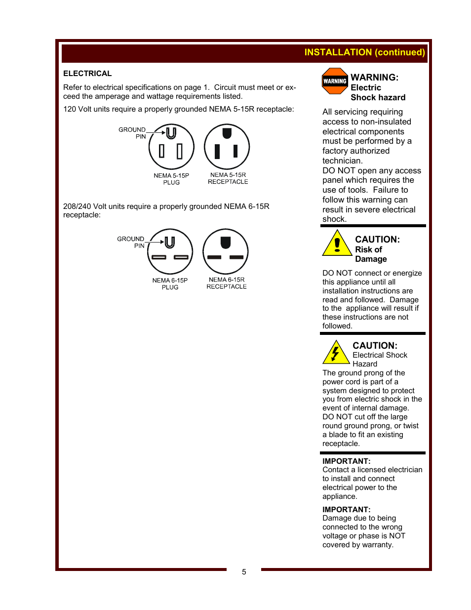 Wells RWN-1 thru RWN-3 Narrow User Manual | Page 7 / 14