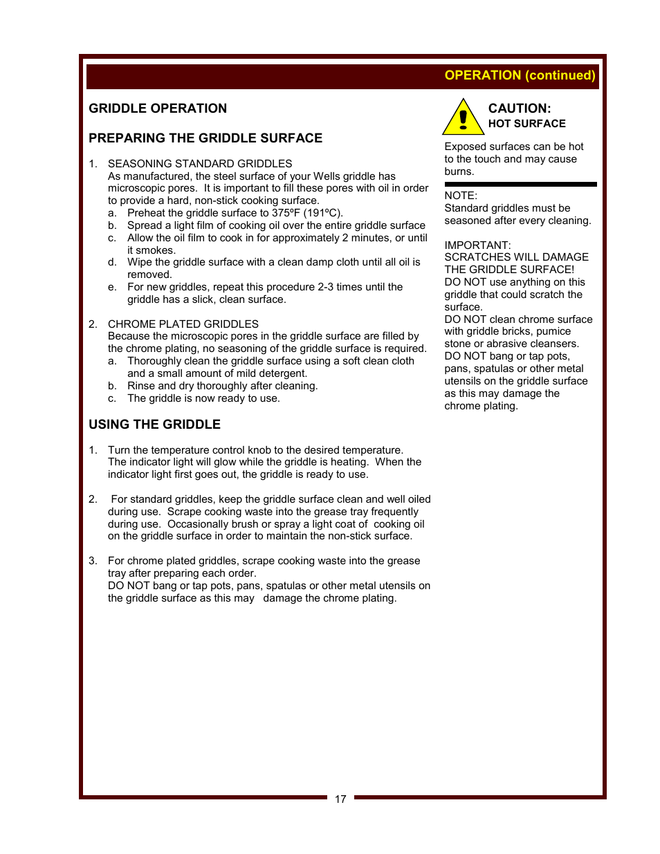 Wells WV-FGRW User Manual | Page 19 / 36