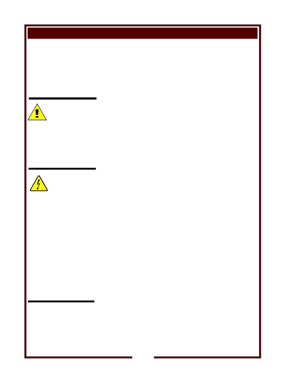 Installation, Caution, Risk of damage | Electrical shock hazard | Wells Belgian Waffle Maker BWB-1S User Manual | Page 6 / 12