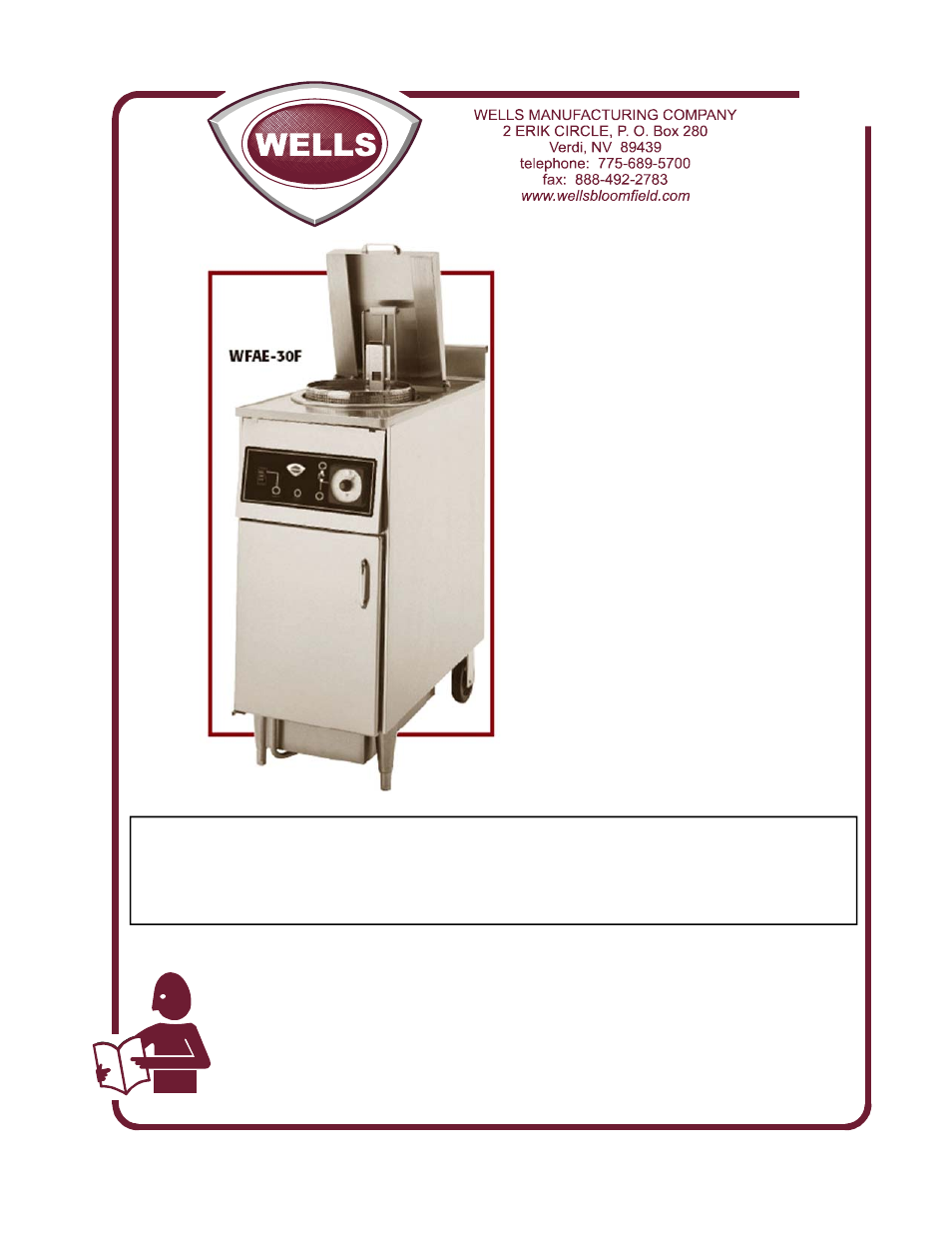 Wells WFAE-30F User Manual | 22 pages