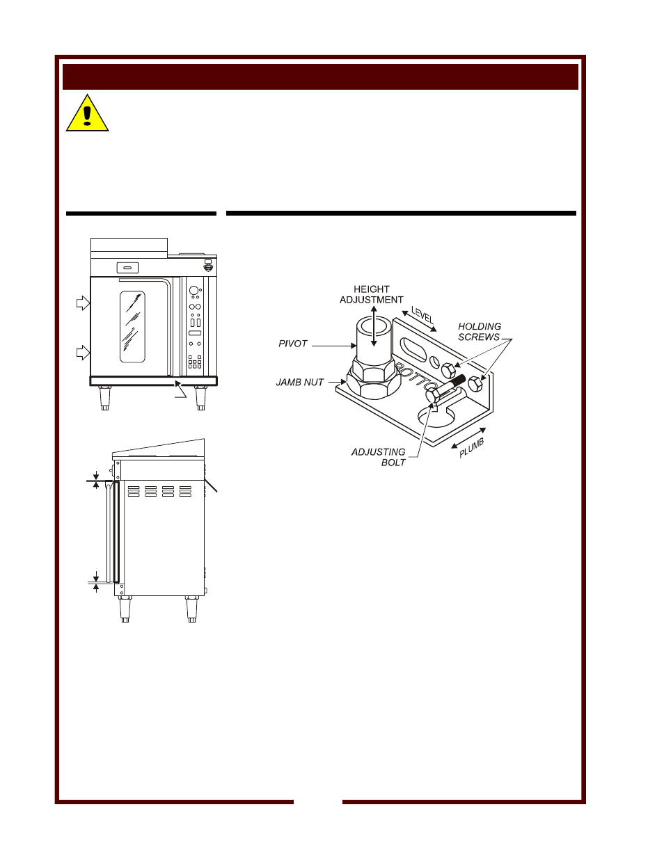 Hinge adjustment | Wells OC-2HG User Manual | Page 18 / 22