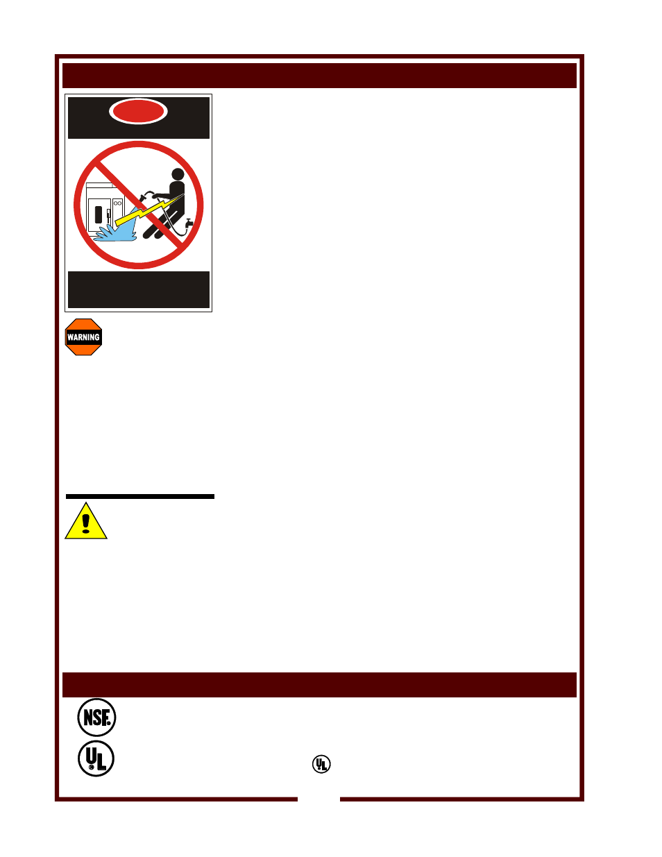 Warning, Caution | Wells OC-2HG User Manual | Page 6 / 22