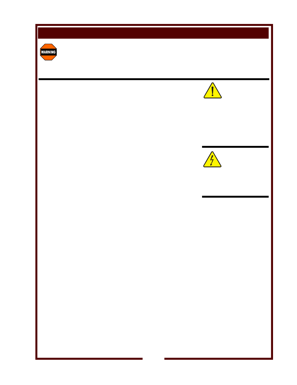 Installation (continued) warning, Caution | Wells F-676 User Manual | Page 7 / 14