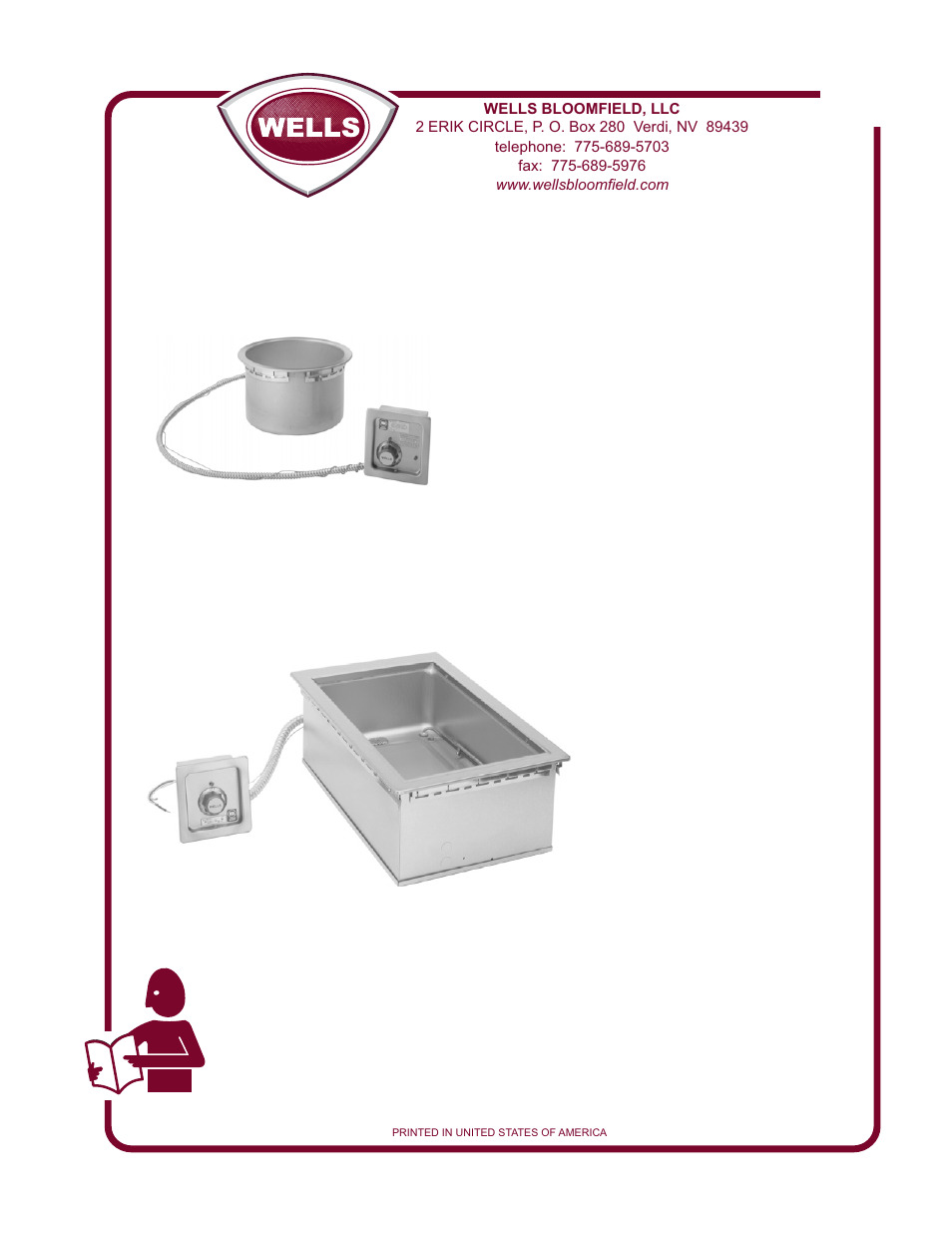 Wells BUILT-IN HW-SERIES COOK N'HOLD WARMERS HW/SMP-6D User Manual | 16 pages