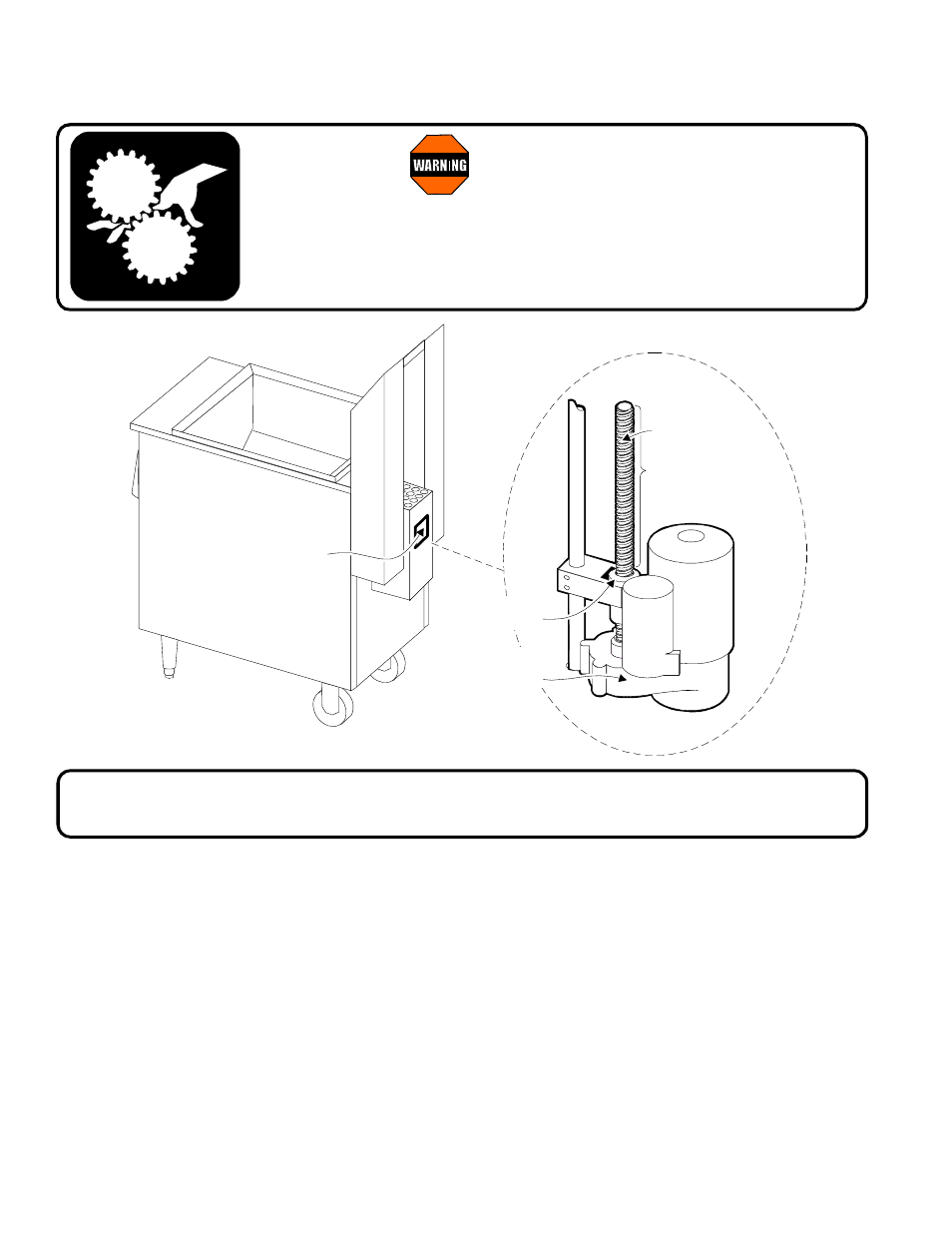 Maintenance instructions, A. cradle lift assembly lubrication pinch hazard | Wells WFGA-60FS User Manual | Page 16 / 30