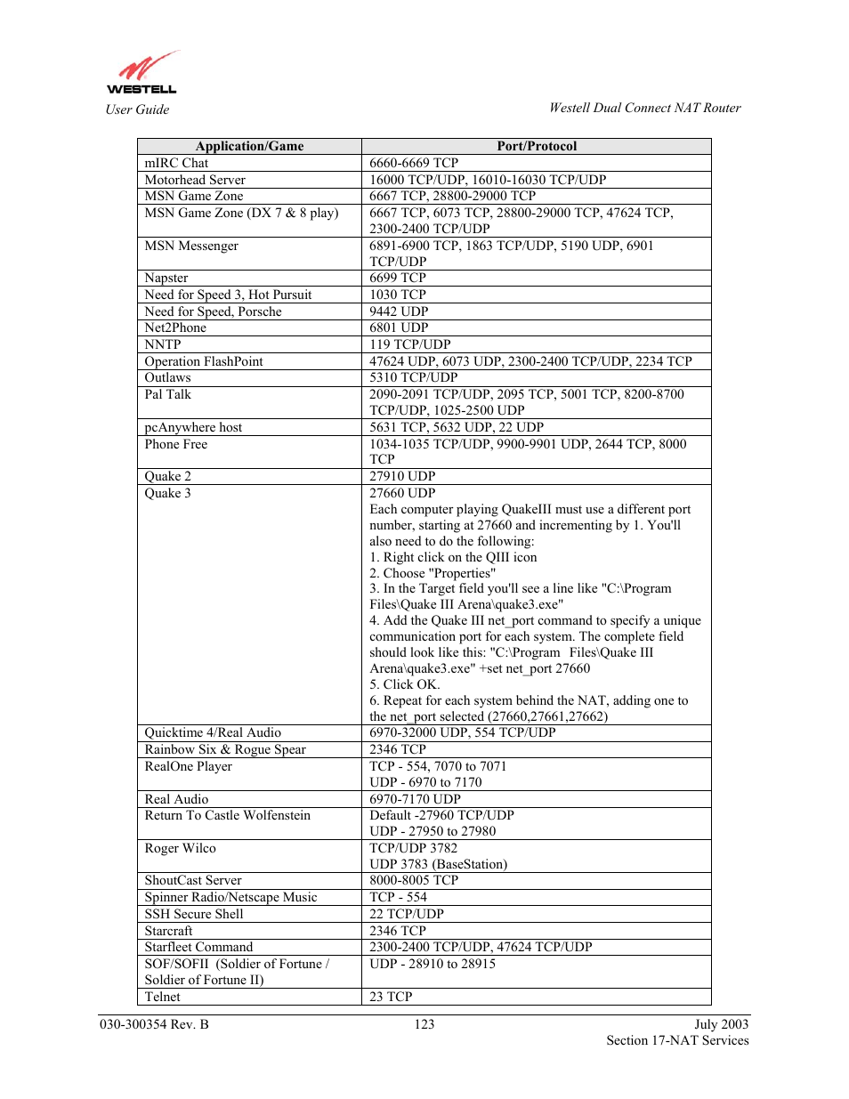 Westell Technologies 2200 User Manual | Page 127 / 133