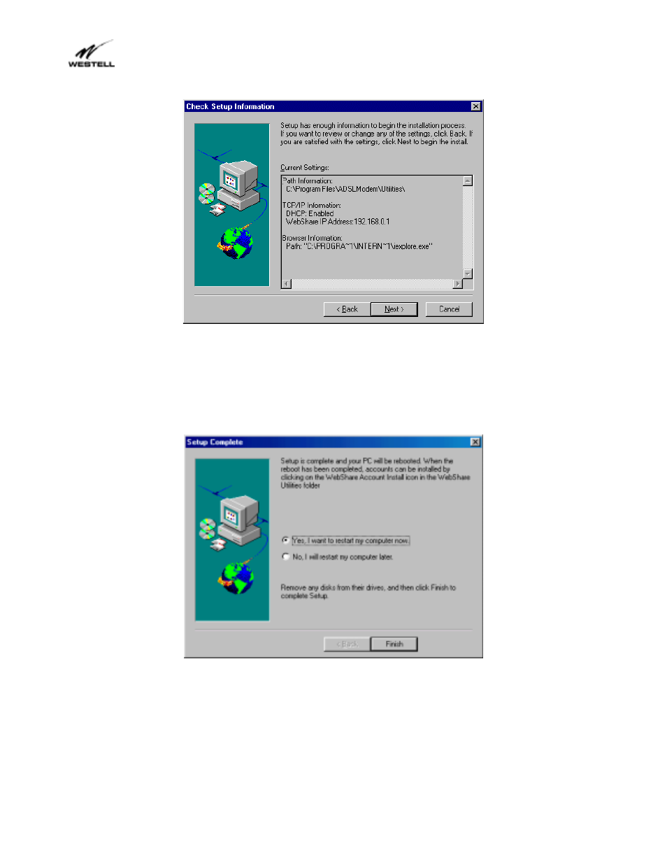 Westell Technologies Webshare 36R566 User Manual | Page 16 / 44