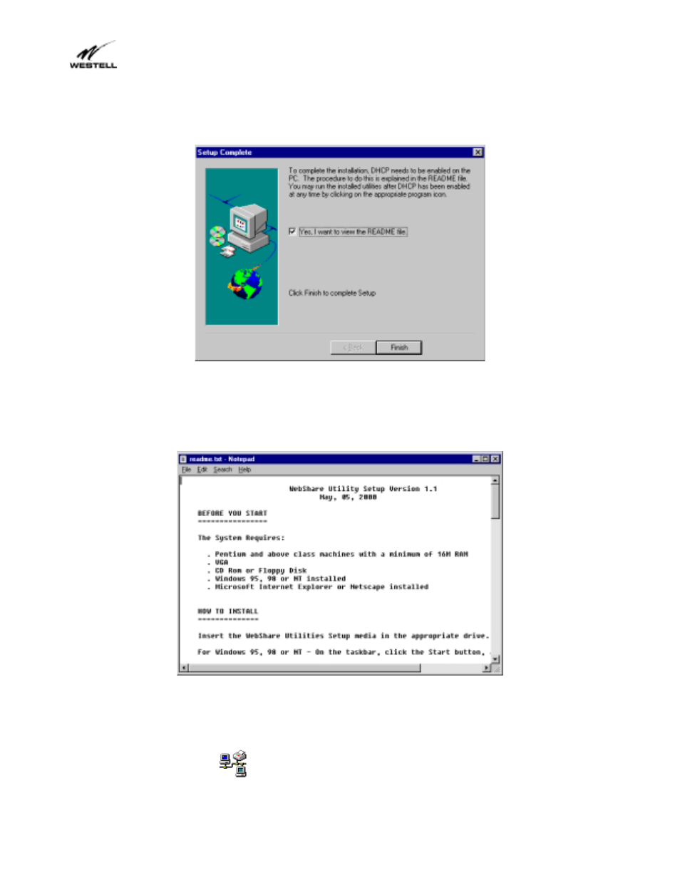 3 enabling dhcp for windows nt | Westell Technologies Webshare 36R566 User Manual | Page 17 / 44