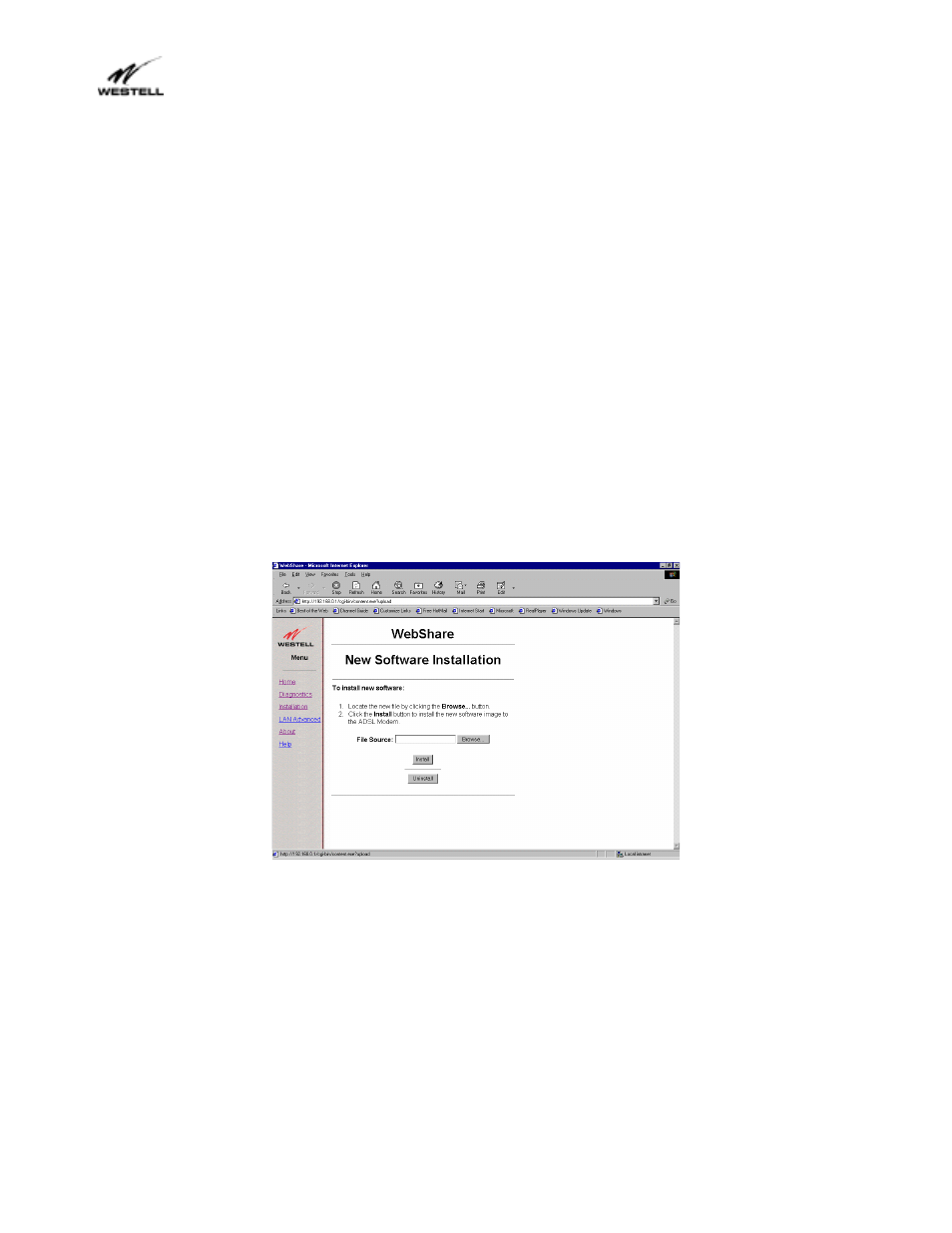 7 ping | Westell Technologies Webshare 36R566 User Manual | Page 35 / 44