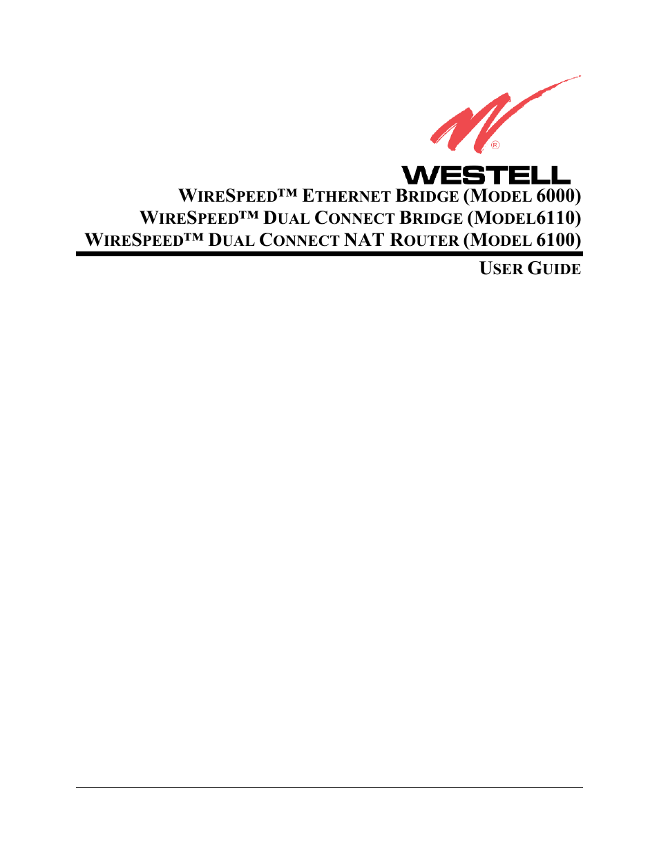 Westell Technologies Westell LiteLine 6110 User Manual | 146 pages