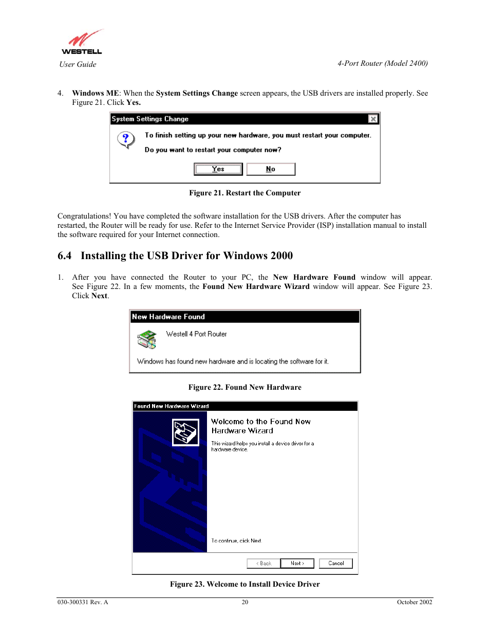 Westell Technologies Router 2400 User Manual | Page 22 / 114
