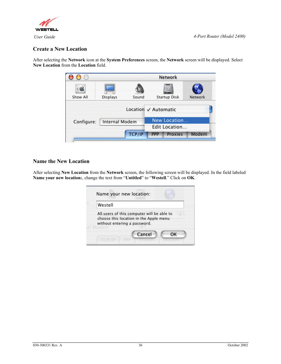 Westell Technologies Router 2400 User Manual | Page 38 / 114