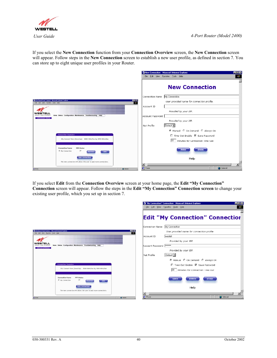 Westell Technologies Router 2400 User Manual | Page 42 / 114