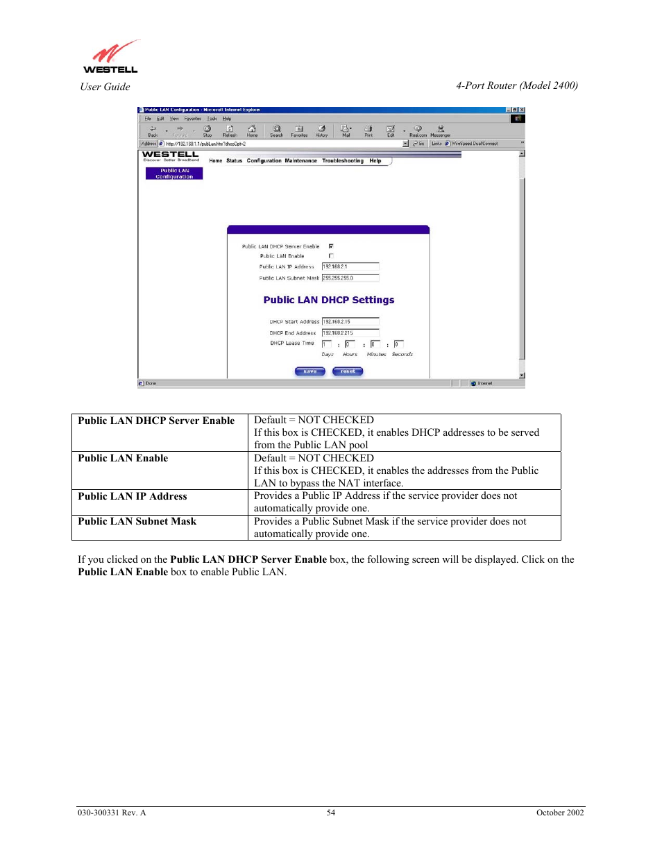 Westell Technologies Router 2400 User Manual | Page 56 / 114
