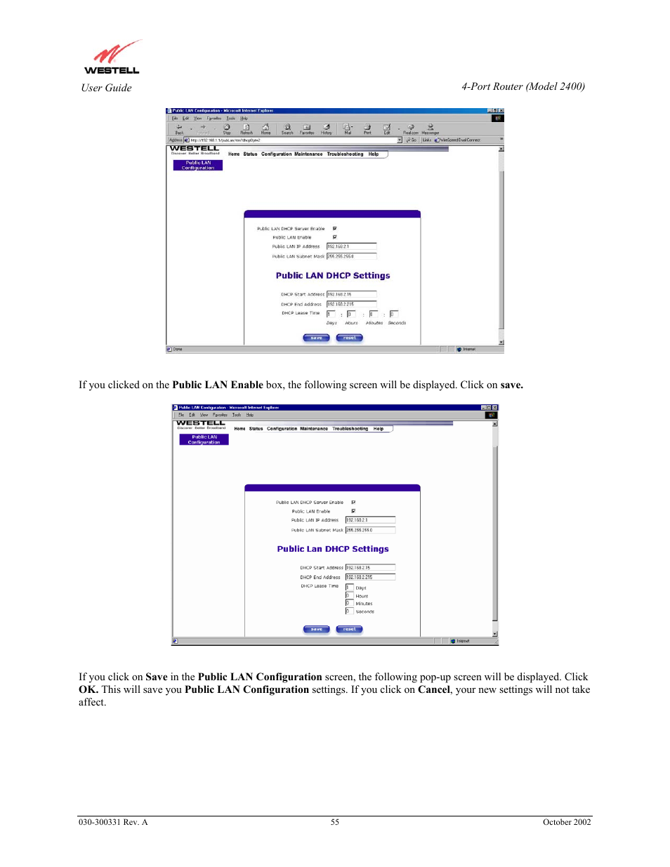 Westell Technologies Router 2400 User Manual | Page 57 / 114