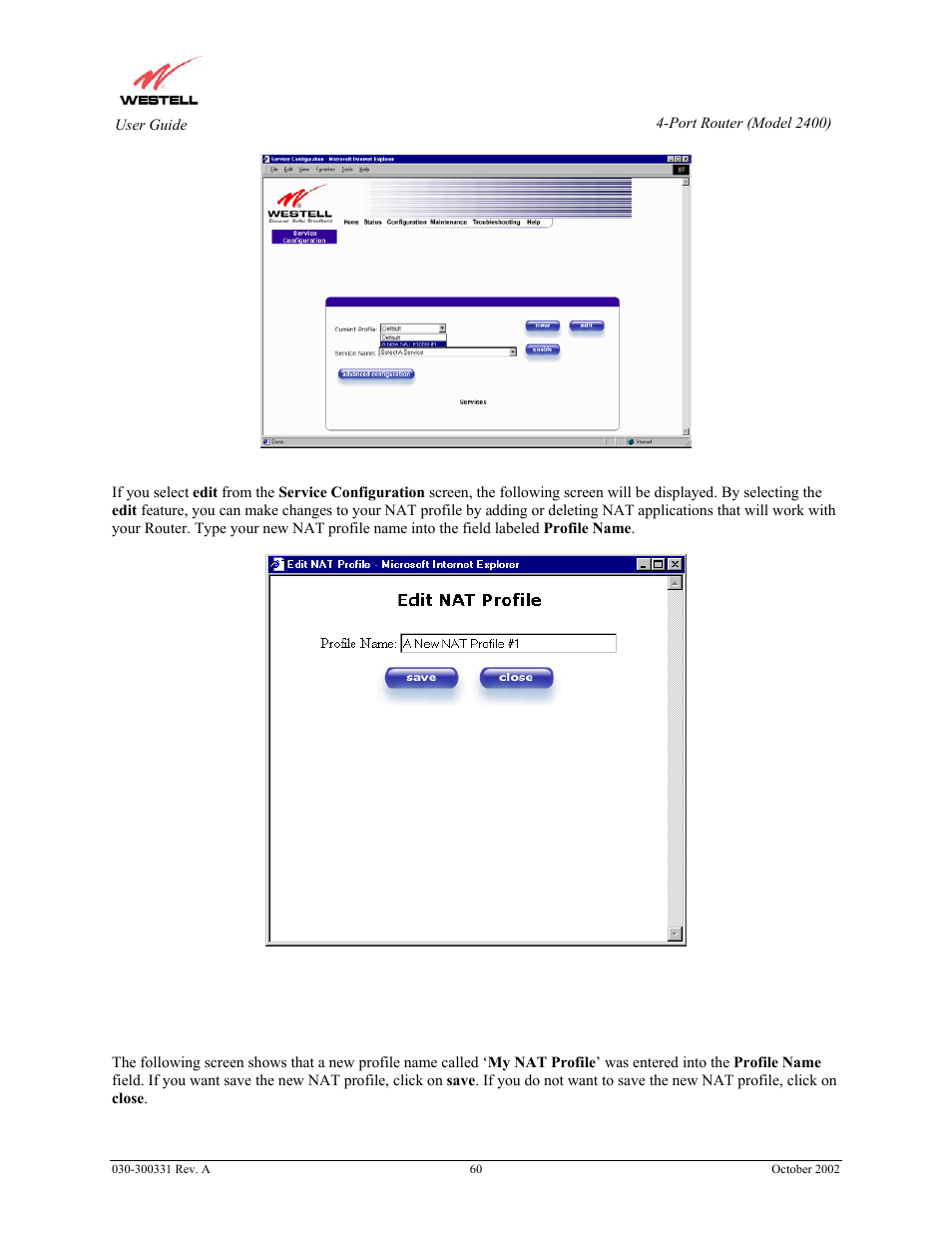 Westell Technologies Router 2400 User Manual | Page 62 / 114
