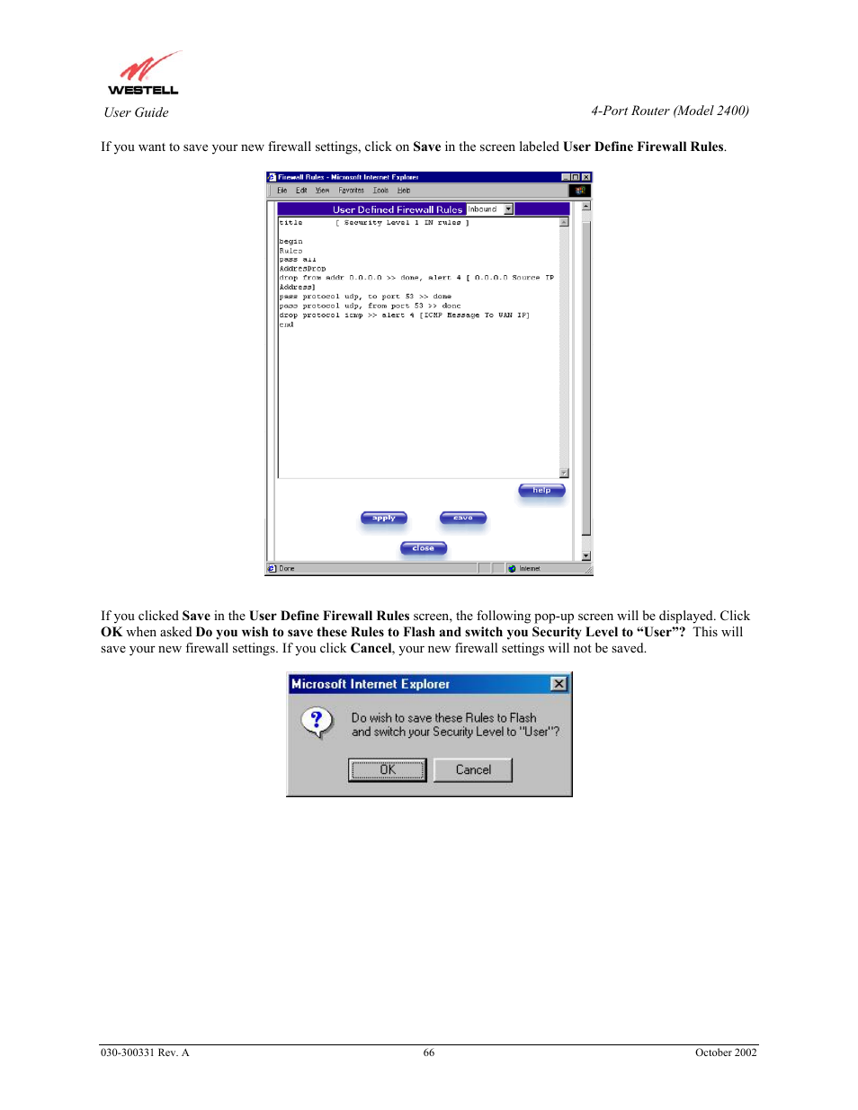 Westell Technologies Router 2400 User Manual | Page 68 / 114