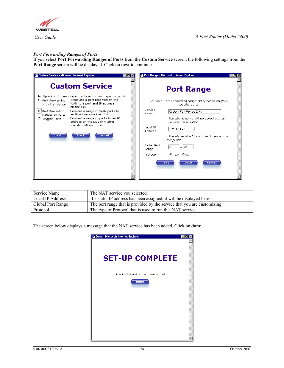 Westell Technologies Router 2400 User Manual | Page 76 / 114
