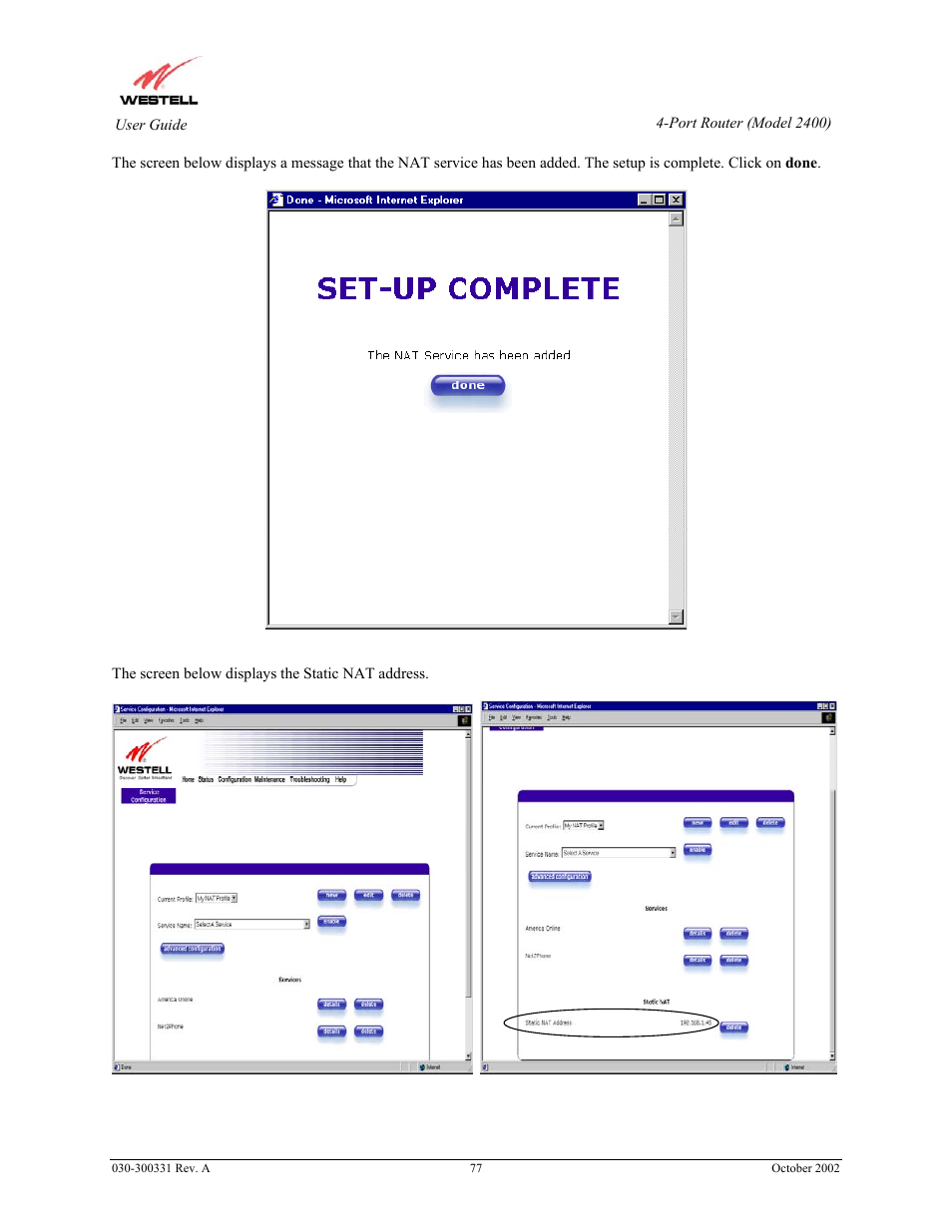 Westell Technologies Router 2400 User Manual | Page 79 / 114