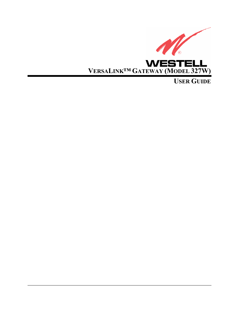 Westell Technologies Versalink 327W User Manual | 157 pages