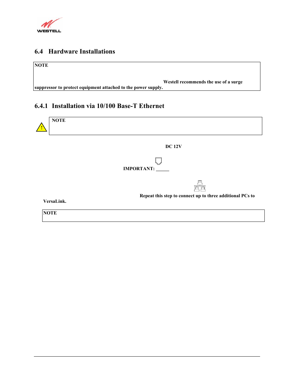 4 hardware installations | Westell Technologies Versalink 327W User Manual | Page 13 / 157